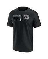 Fanatics Men's Black Chicago White Sox Raglan T-Shirt