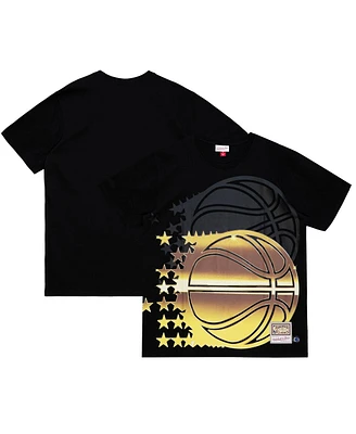 Mitchell & Ness Men's Black Orlando Magic Big Face 4.0 T-Shirt