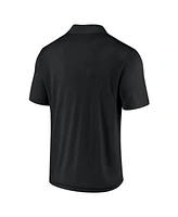 Fanatics Men's Black Pittsburgh Steelers Push Back Polo Shirt