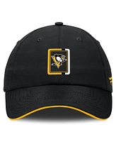 Fanatics Men's Black/Gold Pittsburgh Penguins Authentic Pro Ripstop Adjustable Hat