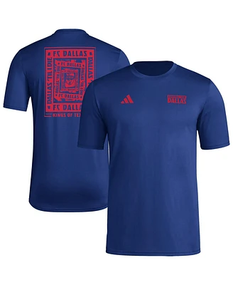 Adidas Men's Blue Fc Dallas Local Wrap T-Shirt