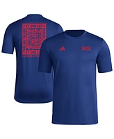 Adidas Men's Blue Fc Dallas Local Wrap T-Shirt