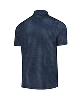 Puma Men's Navy Arnold Palmer Mattr Micro Umbrellas Printed Polo Shirt