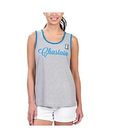G-iii 4Her by Carl Banks Women's Heather Gray Ross Chastain Fastest Lap Fashion Tank Top