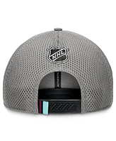 Fanatics Men's Gray Seattle Kraken Authentic Pro Home Ice Trucker Adjustable Hat