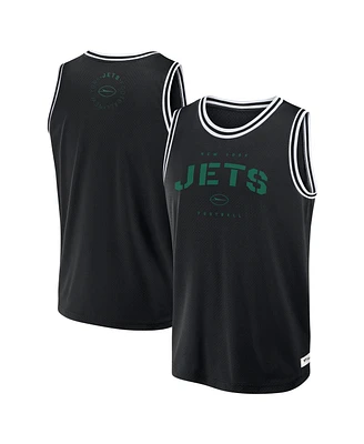 Fanatics Men's Black New York Jets Elements Future Ground Jersey Tank Top