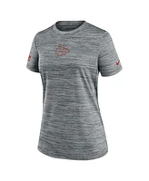 Nike Women's Gray Kansas City Chiefs Sideline Velocity Performance T-Shirt