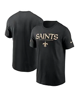 Nike Men's Black New Orleans Saints Sideline Performance T-Shirt