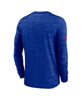 Nike Men's Royal Buffalo Bills Sideline Velocity Performance Long Sleeve T-Shirt