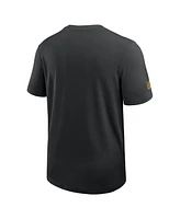 Nike Men's Black Pittsburgh Steelers Sideline Uv Performance Coach Shirt