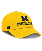 Nike Men's Maize Michigan Wolverines 2025 Sideline Club Adjustable Hat