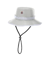 Nike Men's Gray Ohio State Buckeyes 2025 Sideline Apex Boonie Bucket Hat
