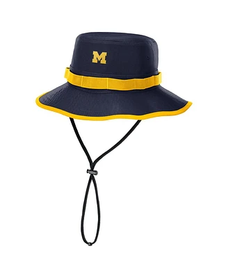 Nike Men's Navy Michigan Wolverines 2025 Sideline Apex Boonie Bucket Hat