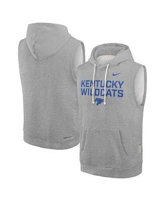 Nike Men's Heather Gray Kentucky Wildcats 2025 Sideline Performance Sleeveless Pullover Hoodie