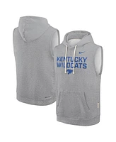 Nike Men's Heather Gray Kentucky Wildcats 2025 Sideline Performance Sleeveless Pullover Hoodie