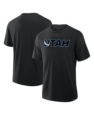 Fanatics Men's Black Utah Mammoth Combo Stadium Slub T-Shirt