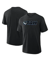 Fanatics Men's Black Utah Mammoth Combo Stadium Slub T-Shirt