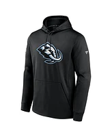 Fanatics Men's Black Utah Mammoth Authentic Pro Rink Fleece Pullover Hoodie