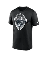Nike Men's Black Las Vegas Raiders Big Tall Primetime Legend Icon Performance T-Shirt
