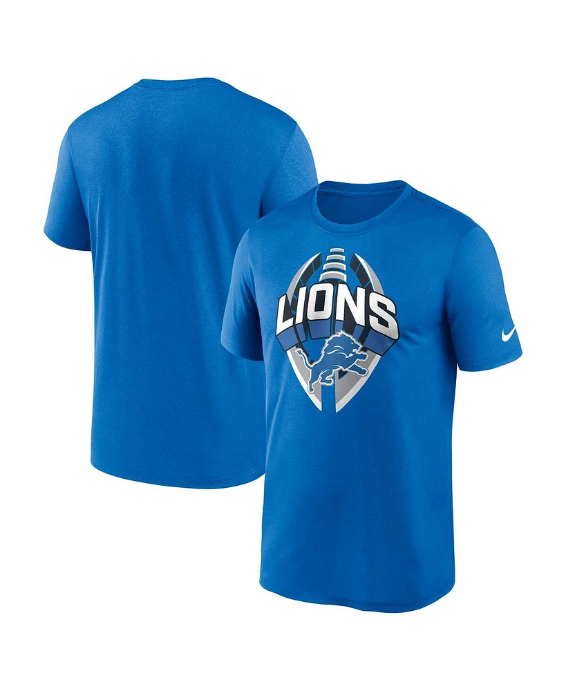 Nike Men's Blue Detroit Lions Big Tall Primetime Legend Icon Performance T-Shirt