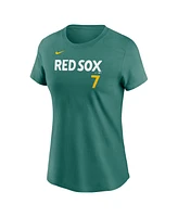 Nike Women's Masataka Yoshida Green Boston Red Sox 2025 City Connect Fuse Name Number T-Shirt