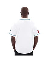 Starter Men's White Los Angeles Chargers Relay Full-Button Baseball Jersey