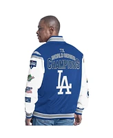 G-iii Sports by Carl Banks Men's Royal Los Angeles Dodgers Recruit Commemorative Full-Snap Varsity Jacket