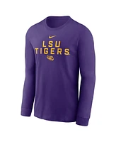 Nike Men's Purple Lsu Tigers 2025 Sideline Performance Long Sleeve T-Shirt
