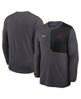 Nike Men's Anthracite Alabama Crimson Tide 2025 Sideline Coach Uv Performance Long Sleeve T-Shirt