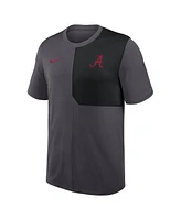 Nike Men's Anthracite Alabama Crimson Tide 2025 Sideline Uv Performance Coach T-Shirt