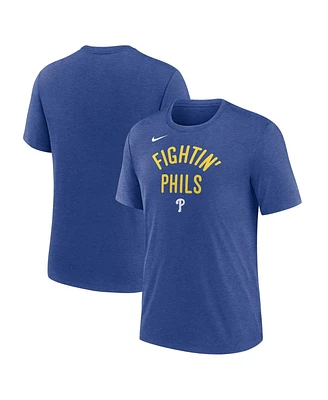 Nike Men's Heather Royal Philadelphia Phillies Local Hometown Tri-Blend T-Shirt