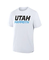 Fanatics Men's White Utah Mammoth Wordmark Legacy T-Shirt