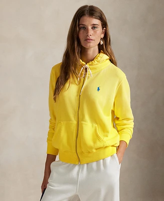 Polo Ralph Lauren Women's Lightweight Fleece Full-Zip Hoodie Sweatshirt
