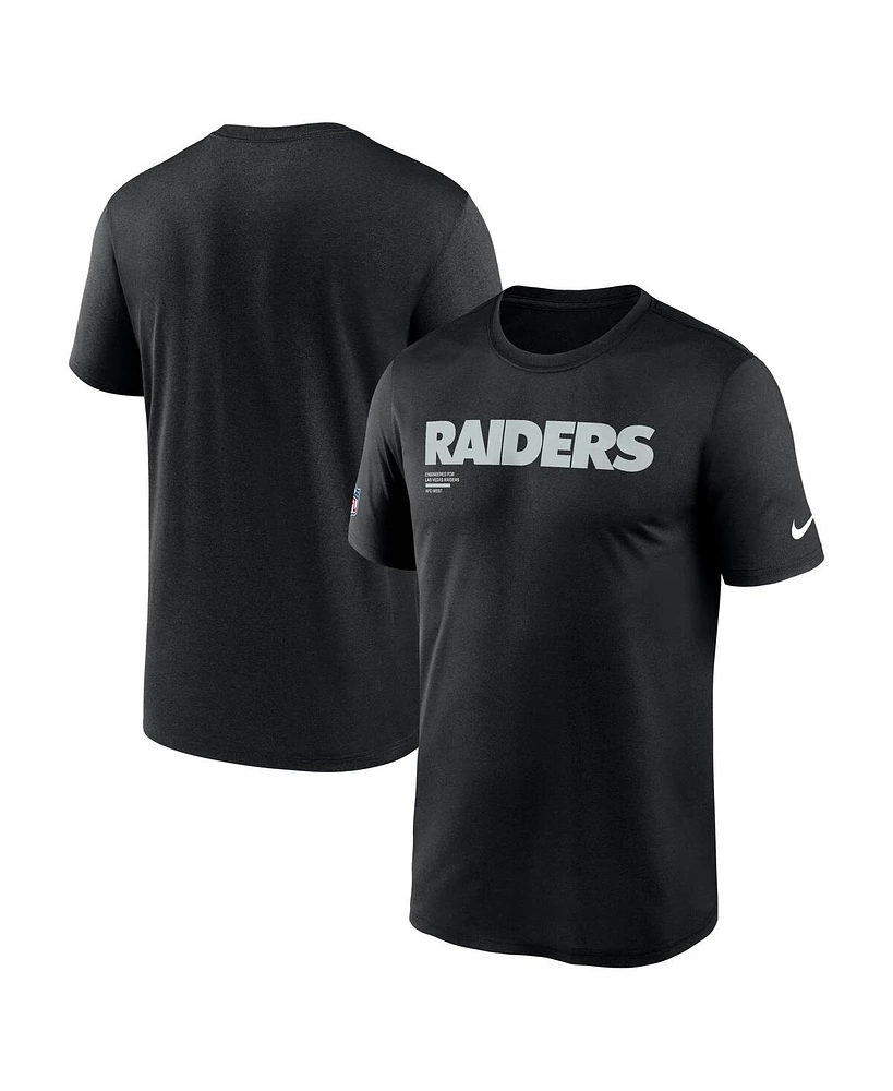 Nike Men's Black Las Vegas Raiders Sideline Legend Performance T-Shirt