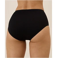 Pact Women's Organic Cotton Everyday High Rise Brief 6-Pack