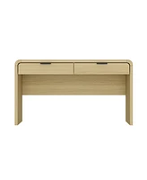 Manhattan Comfort 54" Medium Density Fiberboard Grace Modern 2-Drawer Home Office Desk
