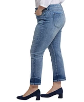 Nydj Plus Marilyn Ankle Straight Pull On Jeans