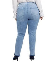 Nydj Plus Marilyn Straight Pull On Jeans