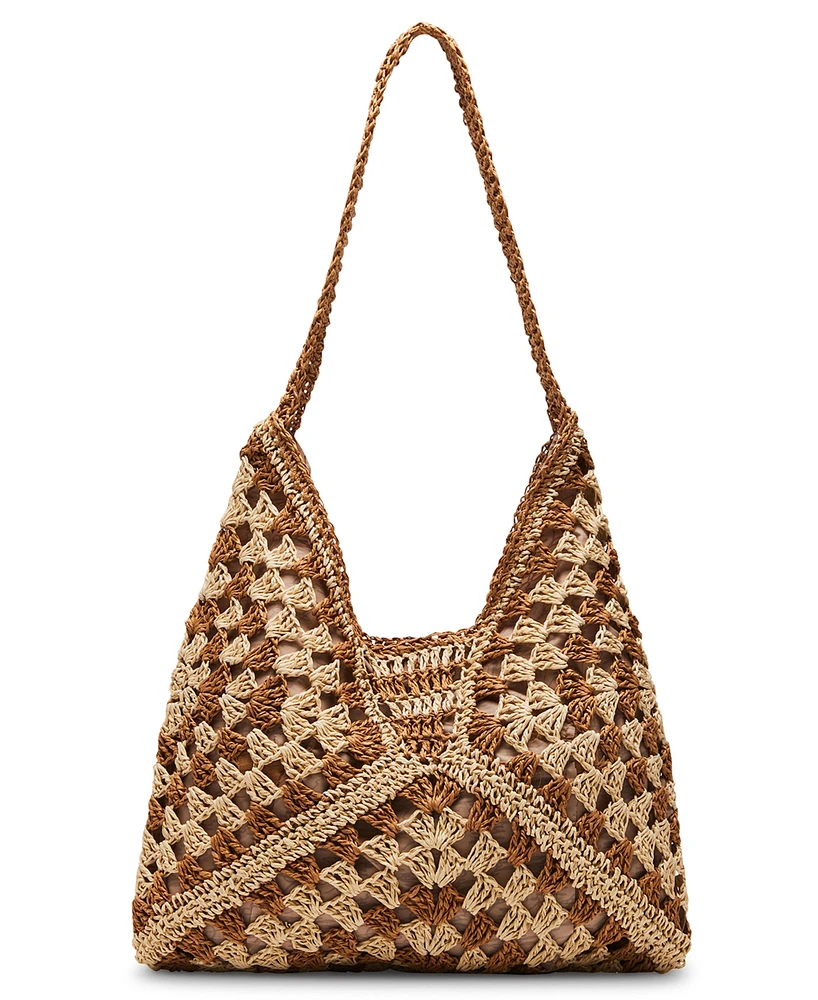 Steve Madden Bora Small Crochet Hobo Bag