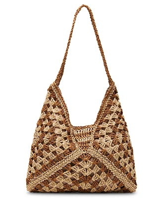 Steve Madden Bora Small Crochet Hobo Bag