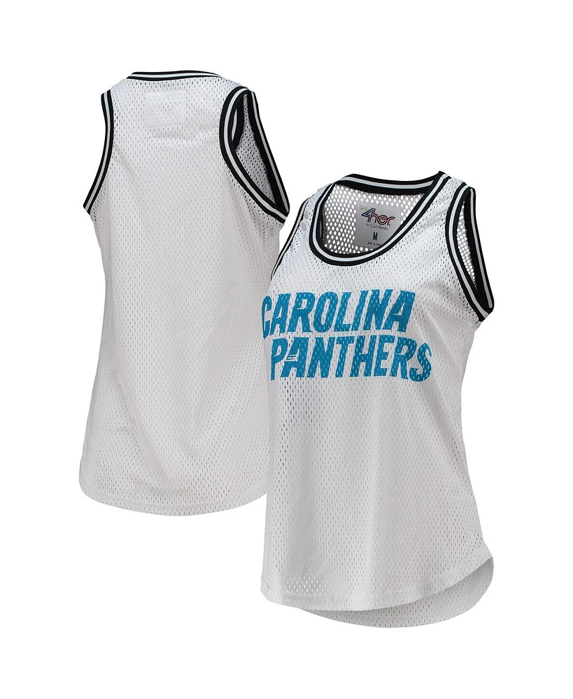 G-iii Sports by Carl Banks Women's White Carolina Panthers Formation Tank Top