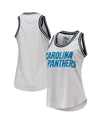 G-iii Sports by Carl Banks Women's White Carolina Panthers Formation Tank Top