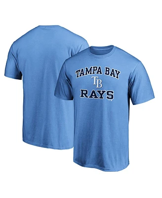 Fanatics Men's Light Blue Tampa Bay Rays Heart Soul T-Shirt