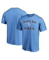 Fanatics Men's Light Blue Tampa Bay Rays Heart Soul T-Shirt