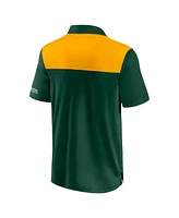 Fanatics Men's Green/Gold Green Bay Packers Color Block Polo Shirt