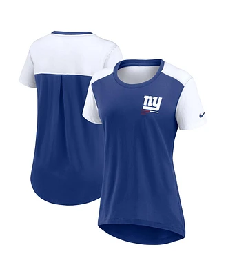 Nike Women's Royal New York Giants Performance Fashion T-Shirt