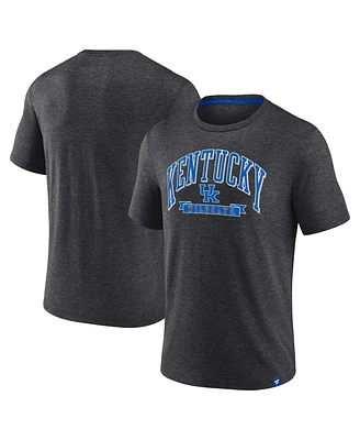 Fanatics Men's Heather Charcoal Kentucky Wildcats Center Block Classic Staple T-Shirt
