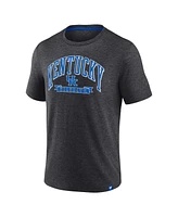 Fanatics Men's Heather Charcoal Kentucky Wildcats Center Block Classic Staple T-Shirt