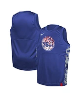Nike Big Boys and Girls Royal Philadelphia 76ers Courtside Starting Five Team Jersey