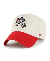 '47 Brand Men's Cream Georgia Bulldogs Grand Stand Clean Up Adjustable Hat